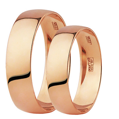 Обручальное кольцо 125000-1-К